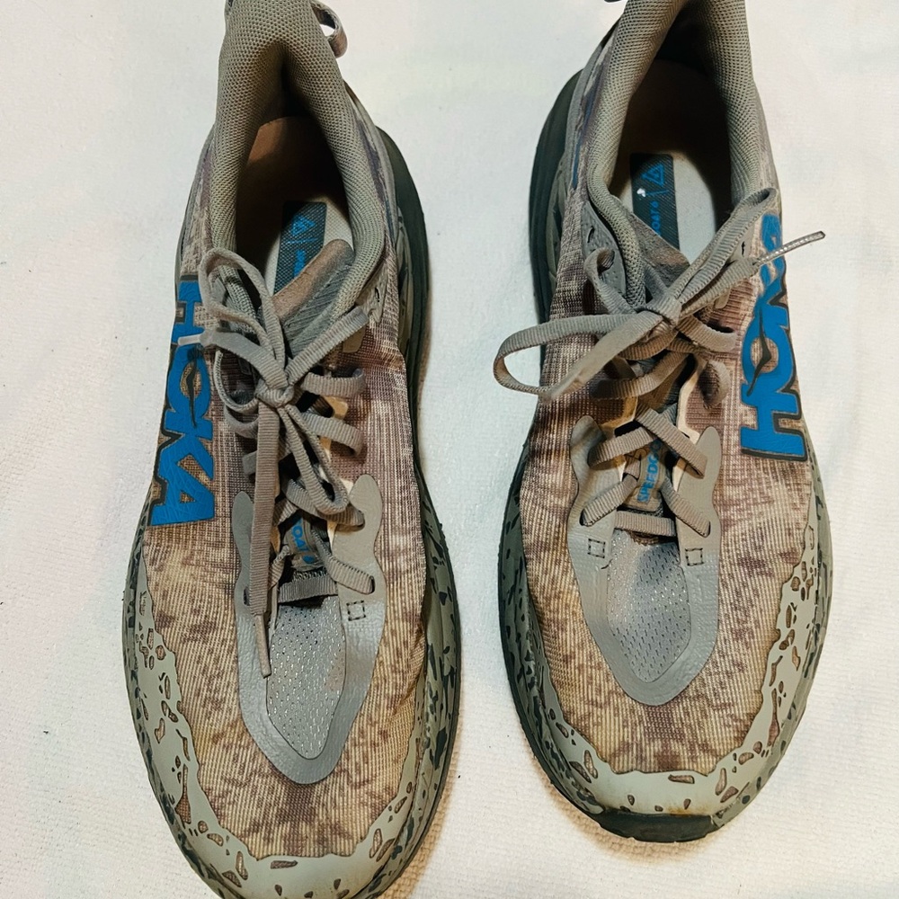 Hoka Men’s Trail Shoes in Gray and Blue